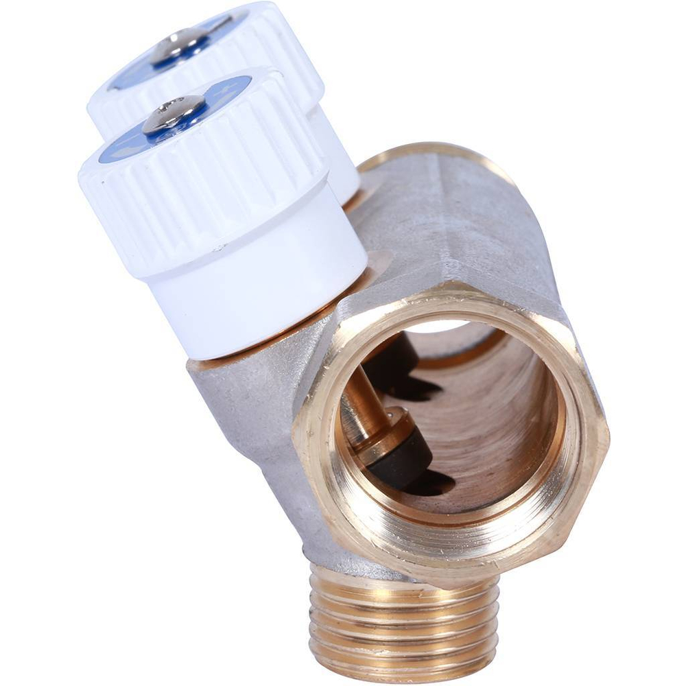 Коллектор распределительный  3/4", 2 отвода 1/2" плоское уплотнение