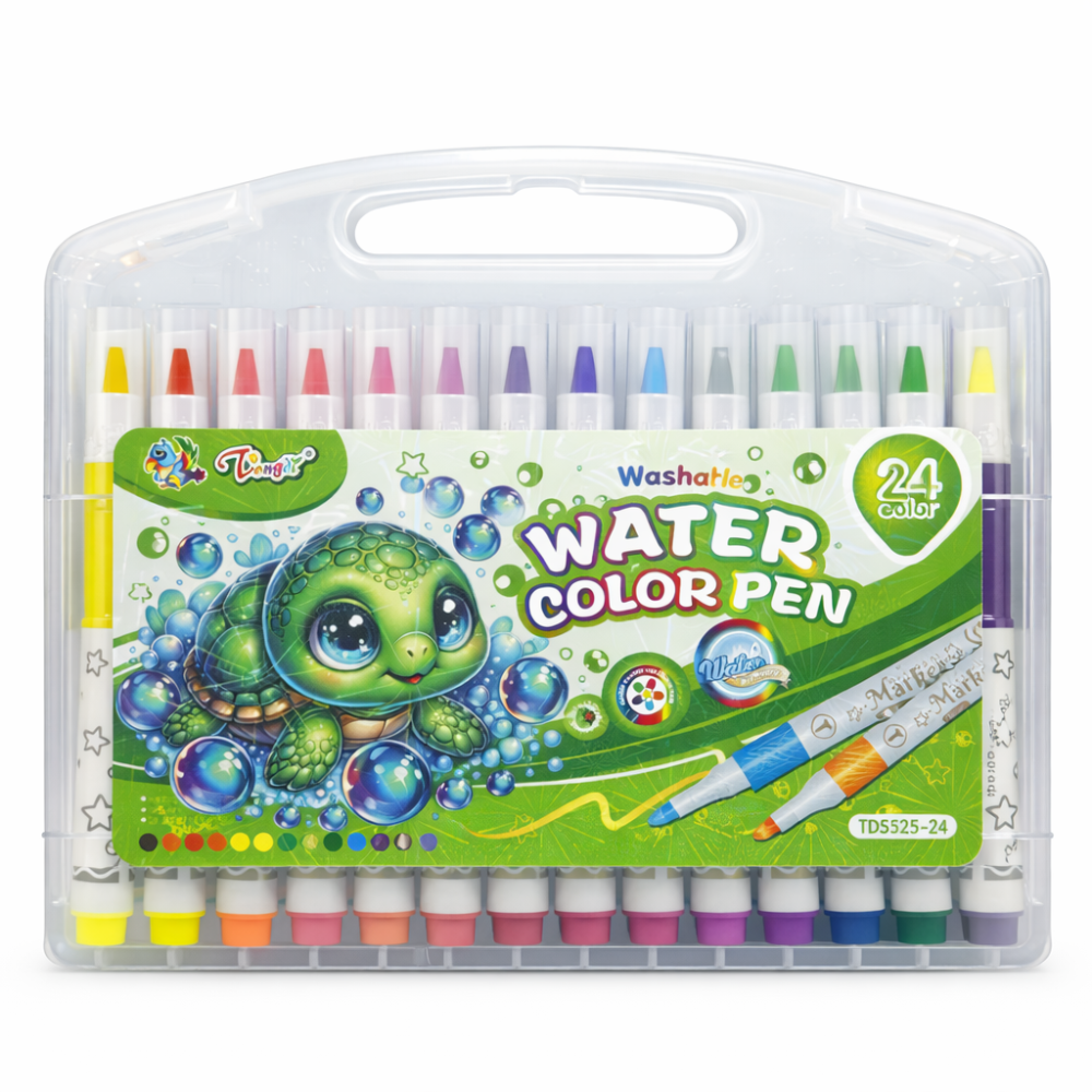 Набор фломастеров Longdi на водной основе 24 шт