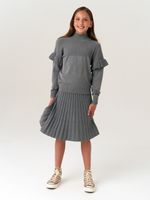 Джемпер для девочки AT244 серый