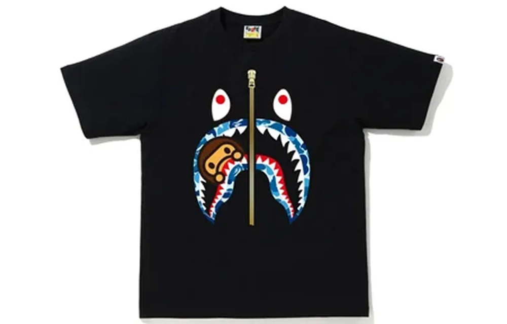 A Bathing Ape Abc Camo Milo Shark Tee