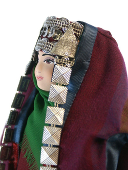 Кукла коллекционная в туркмено-текинском женском костюме