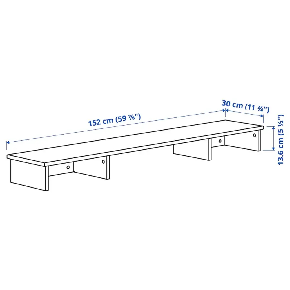 Приставка к столу - IDANÄS /IDANAS  IKEA/ ИДАНЭС ИКЕА, 150х30 см, коричневый