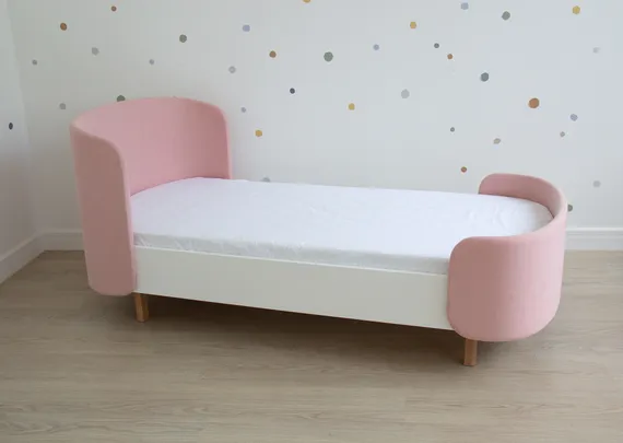 Кровать подростковая KIDI Soft размер М (розовый)