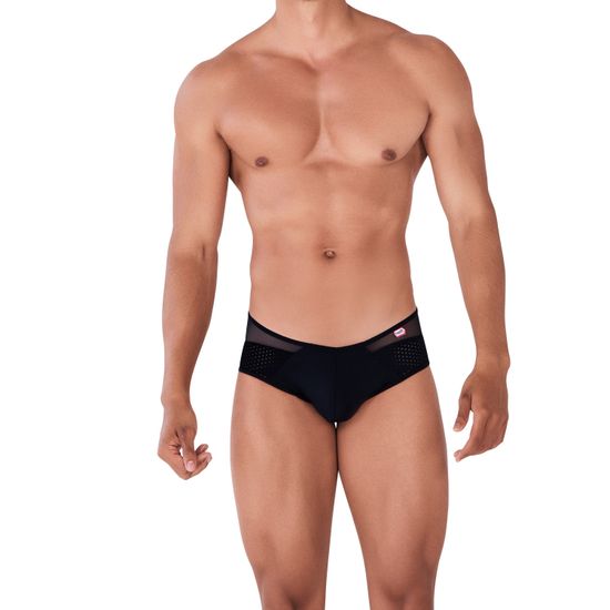 Мужские трусы брифы черные с прозрачной вставкой сзади Pikante LEONIDAS BRIEF 034211