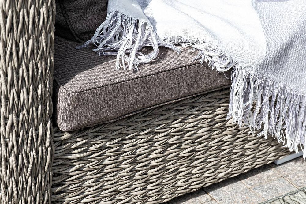 "Лунго" модуль диванный угловой с подушками, цвет серый (гиацинт)