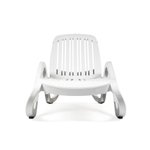 Шезлонг-лежак пластиковый Nardi Eden, белый