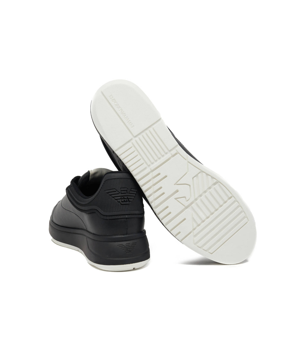 Кожаные кроссовки Emporio Armani - черный(X4X264 XN001)
