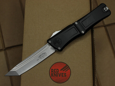 Нож Microtech Troodon 3 T/E Tanto Black - рукоять черный алюминий