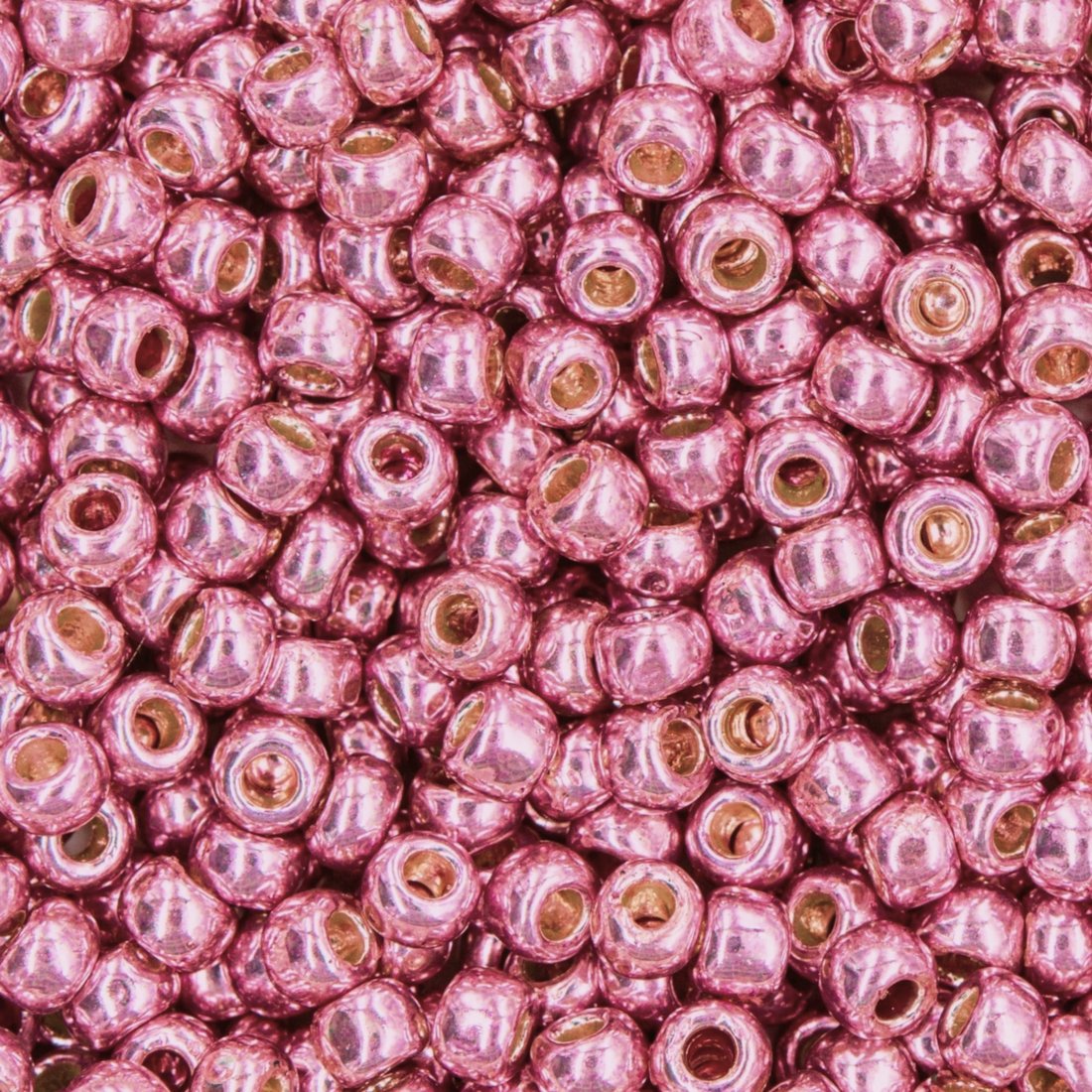 Японский бисер TOHO Round 8/0 (№PF553), непрозрачный глянцевый с металлическим блеском