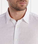 Льняная рубашка S-LIAM-ken BOSS BLACK - белый(50515156)