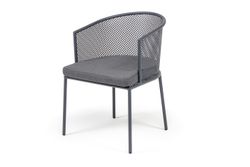 "Прометей" стул, каркас из стали темно-серый (RAL7024) муар, ткань темно-серая 027