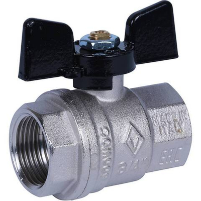 Кран шаровой Bugatti Oregon 3/4" внутренняя-внутренняя (бабочка)