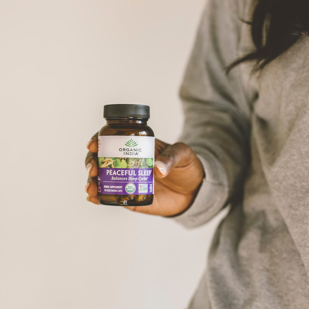 Organic India, Peaceful Sleep®, 90 вегетарианских капсул