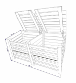 Компостер Compobox CB-1002, 1200 л, дерево