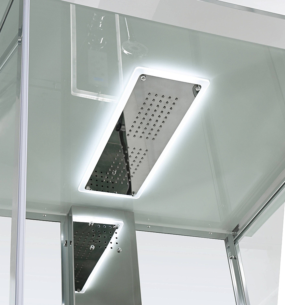 Душевая кабина AvaCan Z Серия Z1910LED 100х100 с гидромассажем, с подсветкой
