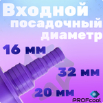 Комплект дренажных переходников для капиллярных трубок и гофрированных шлангов