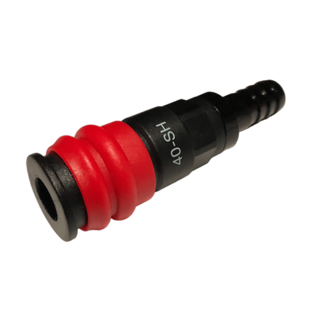 HRS-840SH Композитное пневматическое быстроразъёмное соединение с креплением шланга "ёлочка"