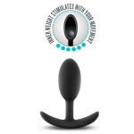 Анальная пробка Blush Vibra Slim Medium, 10,2 см, якорная база