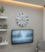 Часы настенные "Серебро" подарочные ручной работы