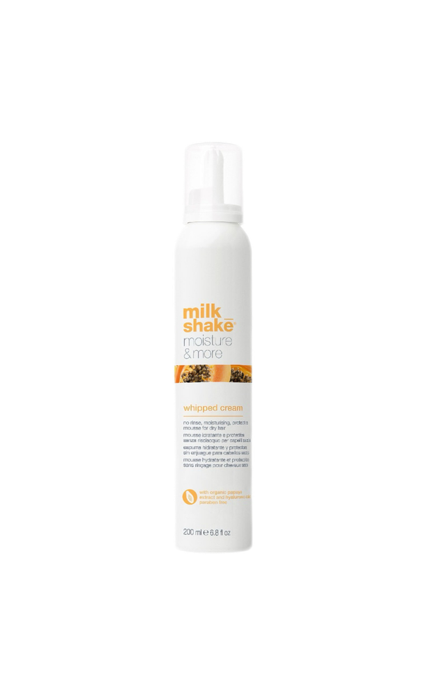 Milk Shake MOISTURE&amp;MORE WHIPPED CREAM/ Увлажняющий крем-сливки для сухих и поврежденных волос с экстрактом папайи