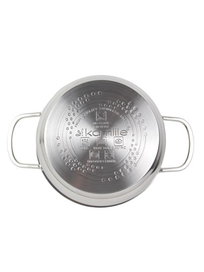 Кастрюля 2 л. из нержавеющей стали Kamille KM 5412 с крышкой