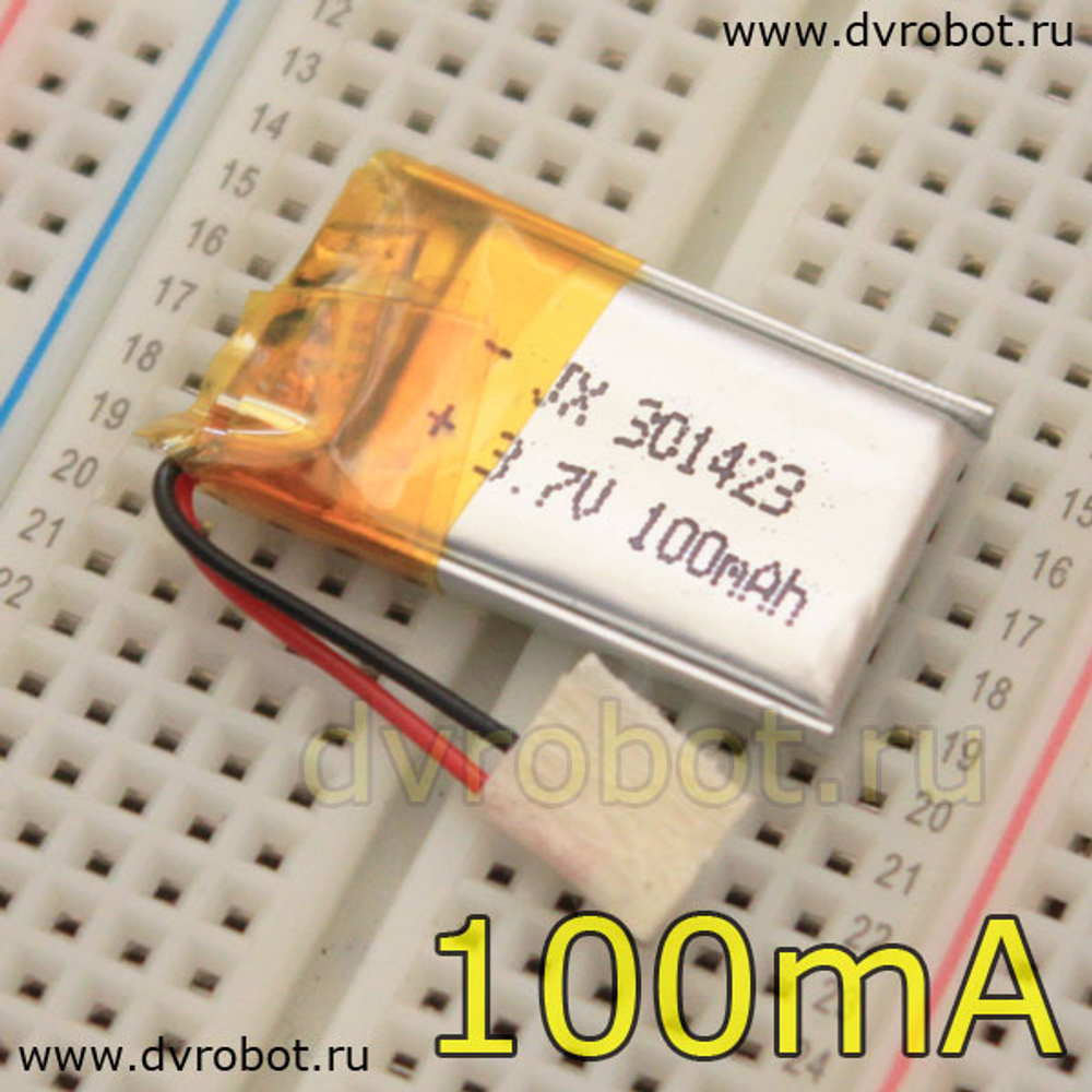 Аккумулятор Li-Po 3.7В - 100мА /301423