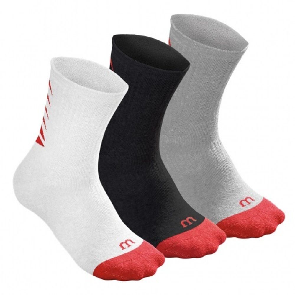 ОДЕЖДА ДЛЯ ТЕННИСА Носки унисекс, Носки для спорта WILSON CORE CREW SOCK ( 3 пары ) .