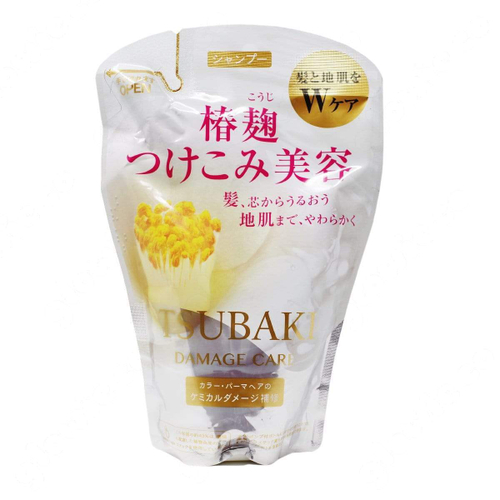 "Shiseido Tsubaki" Кондиционер для поврежденных волос с маслом камелии, 380 мл