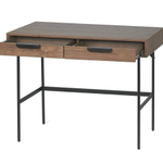Письменный стол Mesa 100х55 орех, черный