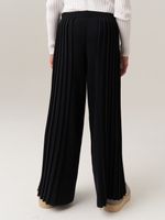 Школьные широкие брюки для девочки AT726-2 черный