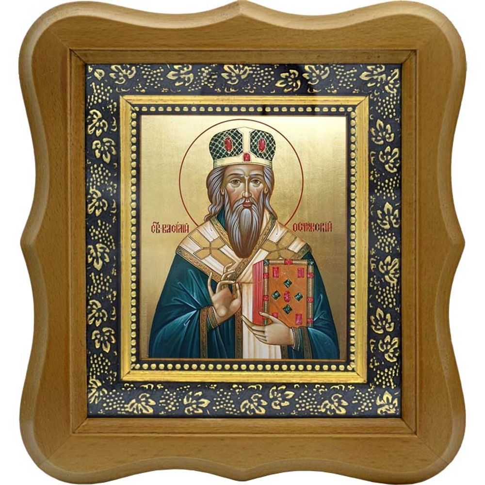 Василий Острожский, Требинский, Захолмский, Скендерийский Святитель. Икона на холсте.