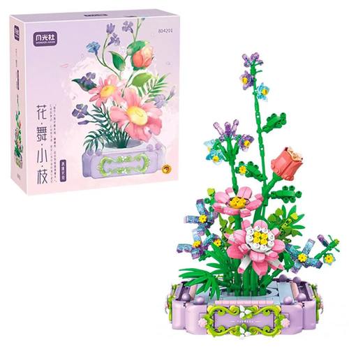 Конструктор Цветы "Бонсай" 870 дет.