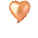 Шар фольгированный Сердце 23 см (Оранжевый)