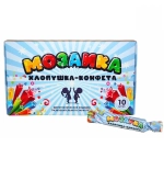 Хлопушка-конфета Мозаика» 474094 (10 см.): залп разноцветного конфетти в милом конфетном оформлении.
