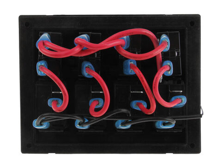 Панель бортового питания 4 переключателя с автоматами