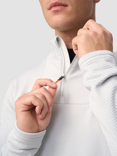 Зимняя беговая рубашка GRI Лонг 5.0 мужская светло-серая