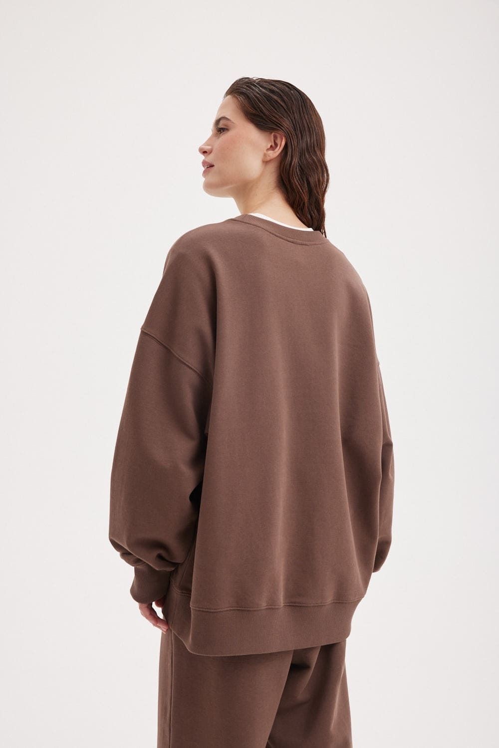 Свитшот из 100% хлопка "Шоколад" женский