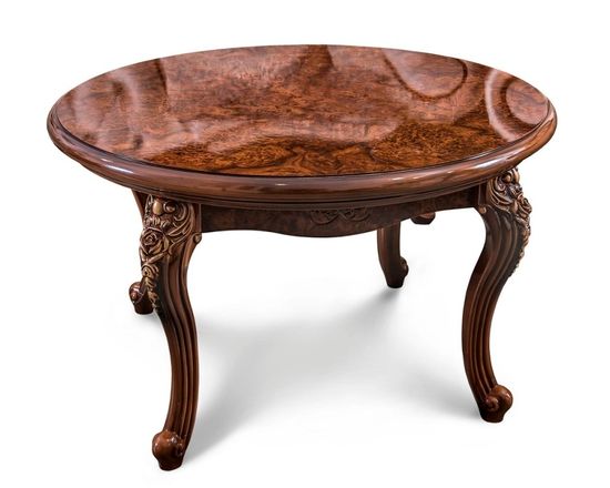 Стол журнальный ДЖОКОНДА  круглый корень дуба глянец