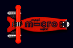Самокат Maxi Micro Deluxe Glow (светящийся) LED красное сияние