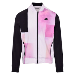 Мужская теннисная кофта Lotto Top Ten III Jacket PRT PL - bright white/all bla