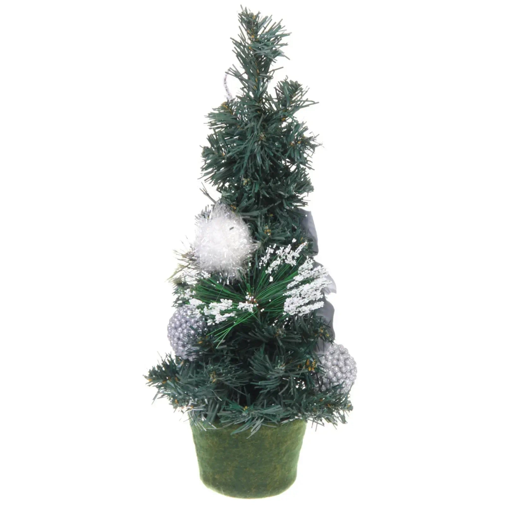 Елка в горшке «Зима» 40 см, Серебро