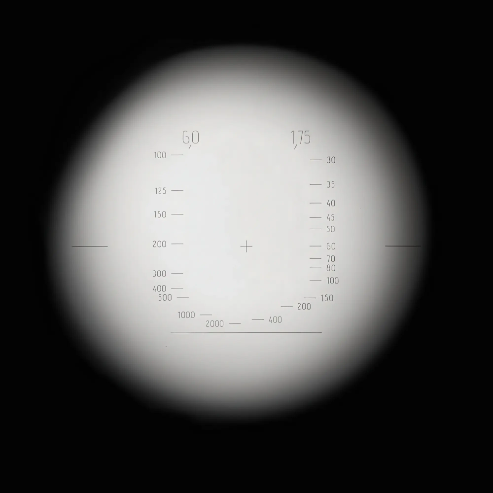 Бинокль Veber Реплики Б-6 6х24 - вид через окуляр с маркировкой