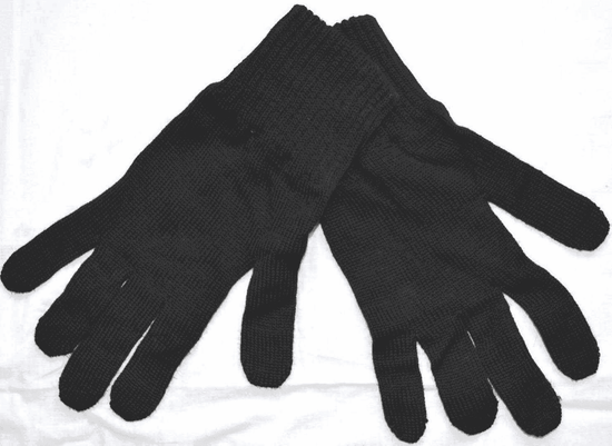 [М] Перчатки уставные ВКПО (ВКБО) двойной вязки, чёрные