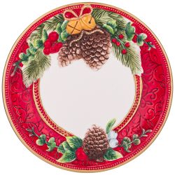 ТАРЕЛКА LEFARD "ШИШКИ" 26*3 СМ (КОР=12ШТ.)