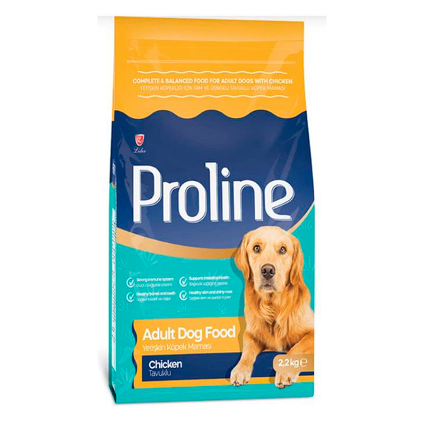 Сухой корм PROLINE с курицей, для собак, 2,2 кг.