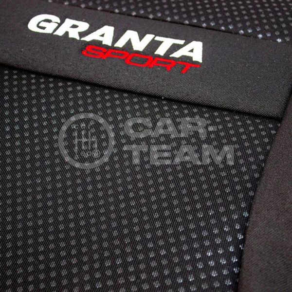 Обивки сидений Лада Гранта Sport  с вышивкой "Granta Sport" (заводские, оригинальные, с тиснением)