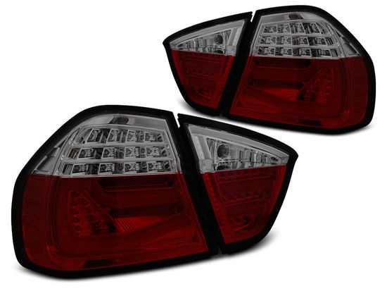 Задние фонари для BMW 3 E90 (05-08) LED Red Smoke