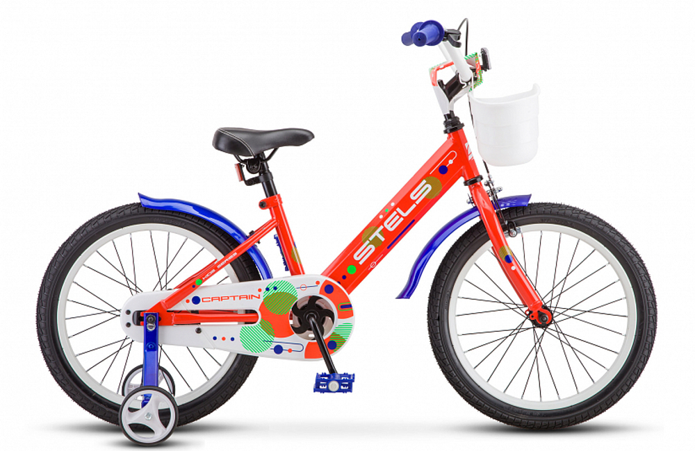 Велосипед Stels Captain 18" V010 10" Неоновый-красный