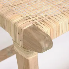 Скамья Beida из массива тика 120 см