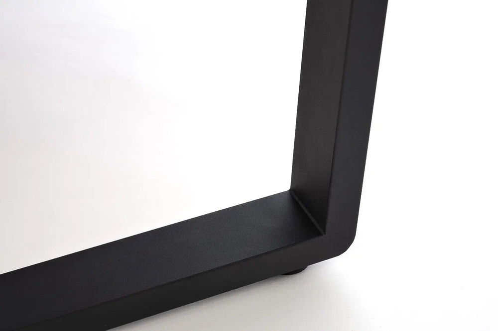 Кофейный стол из алюминия Joygarden ТОПА прямоугольный, темный графит, коричневый